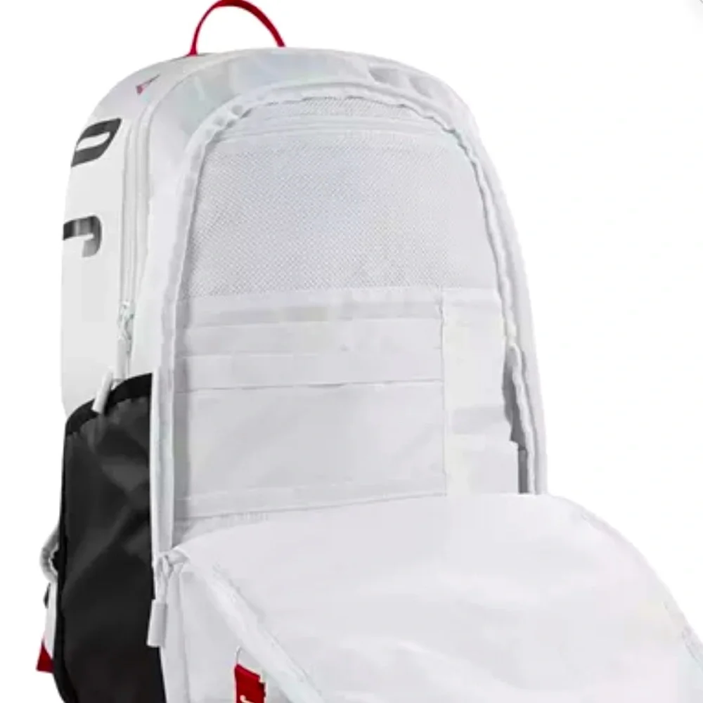 Authentic Jordan Air Patrol Backpack 29L in White w Red and Black Accents-Large - Picture 3 of 12